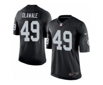 Men's Nike Oakland Raiders #49 Jamize Olawale Limited Black Team Color NFL Jersey