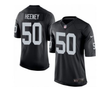 Men's Nike Oakland Raiders #50 Ben Heeney Limited Black Team Color NFL Jersey