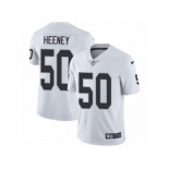 Men's Nike Oakland Raiders #50 Ben Heeney Vapor Untouchable Limited White NFL Jersey