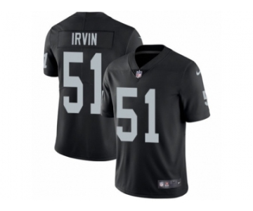 Men's Nike Oakland Raiders #51 Bruce Irvin Vapor Untouchable Limited Black Team Color NFL Jersey