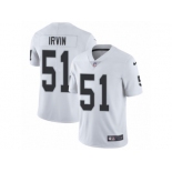 Men's Nike Oakland Raiders #51 Bruce Irvin Vapor Untouchable Limited White NFL Jersey