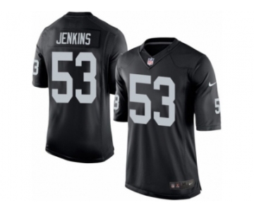 Men's Nike Oakland Raiders #53 Jelani Jenkins Limited Black Team Color NFL Jersey