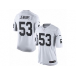 Men's Nike Oakland Raiders #53 Jelani Jenkins Limited White NFL Jersey