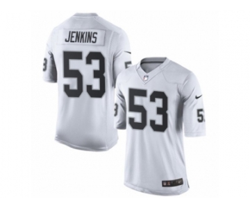 Men's Nike Oakland Raiders #53 Jelani Jenkins Limited White NFL Jersey