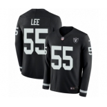 Men's Nike Oakland Raiders #55 Marquel Lee Limited Black Therma Long Sleeve NFL Jersey