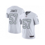 Men's Nike Oakland Raiders #57 Cory James Limited White Rush NFL Jersey