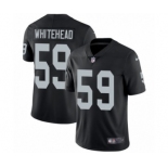 Men's Nike Oakland Raiders #59 Tahir Whitehead Black Team Color Vapor Untouchable Limited Player NFL Jersey