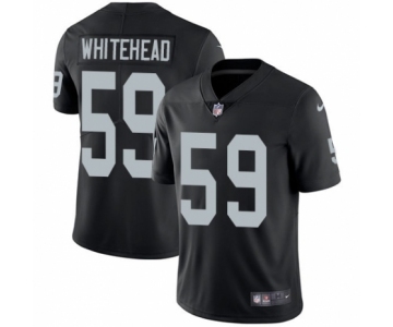 Men's Nike Oakland Raiders #59 Tahir Whitehead Black Team Color Vapor Untouchable Limited Player NFL Jersey