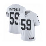 Men's Nike Oakland Raiders #59 Tahir Whitehead White Vapor Untouchable Limited Player NFL Jersey