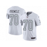 Men's Nike Oakland Raiders #70 Kelechi Osemele Limited White Rush NFL Jersey