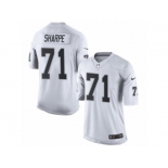 Men's Nike Oakland Raiders #71 David Sharpe Limited White NFL Jersey