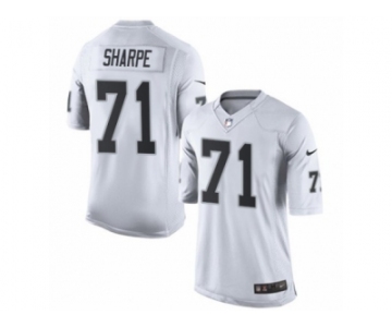 Men's Nike Oakland Raiders #71 David Sharpe Limited White NFL Jersey