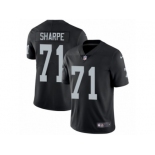 Men's Nike Oakland Raiders #71 David Sharpe Vapor Untouchable Limited Black Team Color NFL Jersey