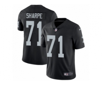 Men's Nike Oakland Raiders #71 David Sharpe Vapor Untouchable Limited Black Team Color NFL Jersey