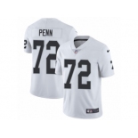 Men's Nike Oakland Raiders #72 Donald Penn Vapor Untouchable Limited White NFL Jersey