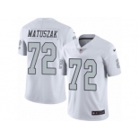 Men's Nike Oakland Raiders #72 John Matuszak Limited White Rush NFL Jersey