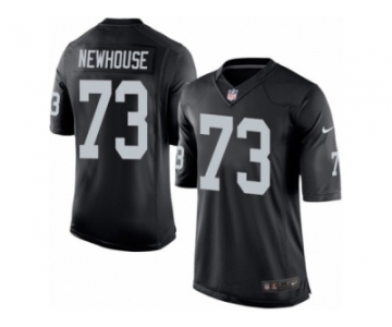 Men's Nike Oakland Raiders #73 Marshall Newhouse Limited Black Team Color NFL Jersey