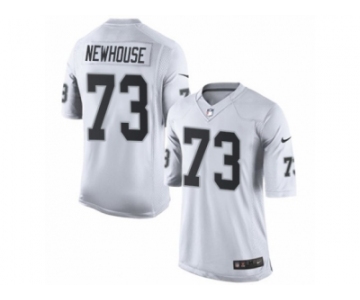 Men's Nike Oakland Raiders #73 Marshall Newhouse Limited White NFL Jersey