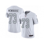 Men's Nike Oakland Raiders #73 Marshall Newhouse Limited White Rush NFL Jersey