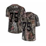 Men's Nike Oakland Raiders #75 Brandon Parker Limited Camo Rush Realtree NFL Jersey