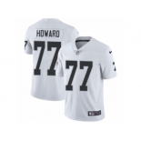 Men's Nike Oakland Raiders #77 Austin Howard Vapor Untouchable Limited White NFL Jersey