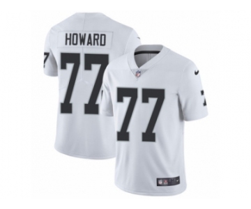 Men's Nike Oakland Raiders #77 Austin Howard Vapor Untouchable Limited White NFL Jersey