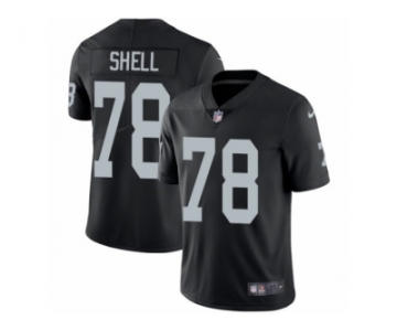 Men's Nike Oakland Raiders #78 Art Shell Vapor Untouchable Limited Black Team Color NFL Jersey