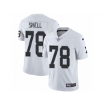 Men's Nike Oakland Raiders #78 Art Shell Vapor Untouchable Limited White NFL Jersey