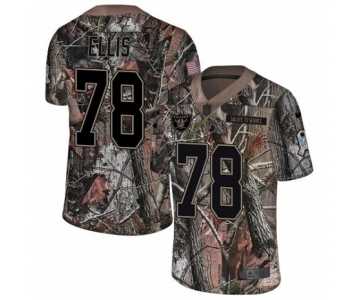 Men's Nike Oakland Raiders #78 Justin Ellis Limited Camo Rush Realtree NFL Jersey