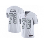 Men's Nike Oakland Raiders #78 Justin Ellis Limited White Rush NFL Jersey