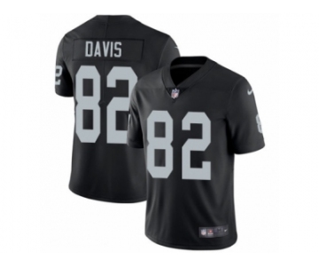 Men's Nike Oakland Raiders #82 Al Davis Vapor Untouchable Limited Black Team Color NFL Jersey