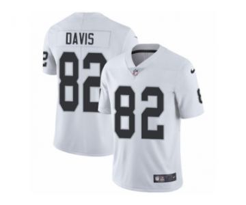 Men's Nike Oakland Raiders #82 Al Davis Vapor Untouchable Limited White NFL Jersey