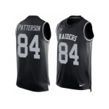 Men's Nike Oakland Raiders #84 Cordarrelle Patterson Limited Black Player Name & Number Tank Top NFL Jersey