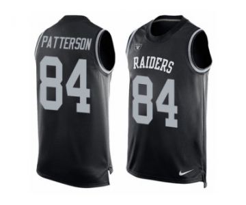 Men's Nike Oakland Raiders #84 Cordarrelle Patterson Limited Black Player Name & Number Tank Top NFL Jersey