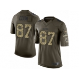 Men's Nike Oakland Raiders #87 Jared Cook Limited Green Salute to Service NFL Jersey