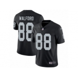 Men's Nike Oakland Raiders #88 Clive Walford Vapor Untouchable Limited Black Team Color NFL Jersey