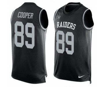 Men's Nike Oakland Raiders #89 Amari Cooper Limited Black Player Name & Number Tank Top NFL Jersey