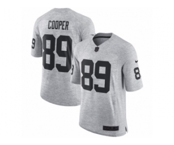 Men's Nike Oakland Raiders #89 Amari Cooper Limited Gray Gridiron II NFL Jersey