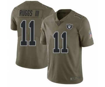 Men's Oakland Raiders #11 Henry Ruggs III Las Vegas Raiders Limited Green 2017 Salute to Service Jersey