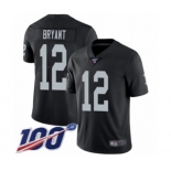 Men's Oakland Raiders #12 Martavis Bryant Black Team Color Vapor Untouchable Limited Player 100th Season Football Jersey