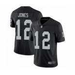 Men's Oakland Raiders #12 Zay Jones Black Team Color Vapor Untouchable Limited Player Football Jersey