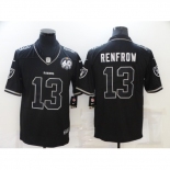 Men's Oakland Raiders #13 Hunter Renfrow Black 60th Anniversary Vapor Untouchable Limited Jersey