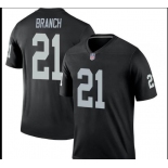 Men's Oakland Raiders #21 Branch  Black Team Color Vapor Untouchable Limited Player Football Jersey