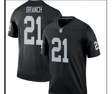 Men's Oakland Raiders #21 Branch  Black Team Color Vapor Untouchable Limited Player Football Jersey