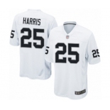 Men's Oakland Raiders #25 Erik Harris Game White Football Jersey