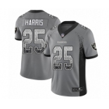 Men's Oakland Raiders #25 Erik Harris Limited Gray Rush Drift Fashion Football Jersey