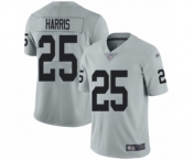 Men's Oakland Raiders #25 Erik Harris Limited Silver Inverted Legend Football Jersey