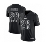 Men's Oakland Raiders #28 Josh Jacobs Black Impact Limited Football Jersey