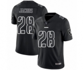 Men's Oakland Raiders #28 Josh Jacobs Black Impact Limited Football Jersey