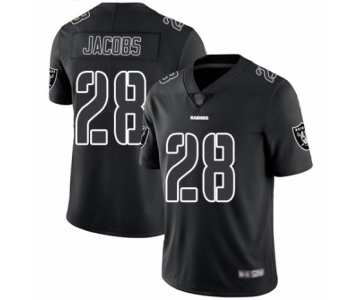 Men's Oakland Raiders #28 Josh Jacobs Black Impact Limited Football Jersey